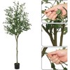 Artificial Olive Tree, Ornaments Fake Potted Olive Tree for Modern Home Office Living Room Floor Decor - 3 of 4