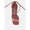 Strappy Tie-Up Block Heels Sandals Women - 4 of 4