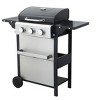 Dolonm 3-Burner Gas Grill: 25,650BTU w/Foldable Side Table, SS Warming Rack & Thermometer - Enamel Grids (Black) - 4 of 4