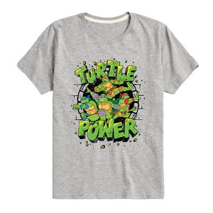 Boys' - Teenage Mutant Ninja Turtles - Turtle Power New Short Sleeve Graphic T-Shirt - 1 of 4