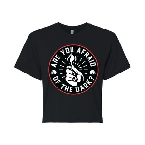 Women's - Are You Afraid of the Dark - Logo Seel Cropped Graphic T-Shirt - 1 of 4