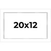 PosterPalooza | Modern Shadow Box 1" Depth White Picture Frame - UV Acrylic, Backing Board, Hanging Hardware - 2 of 4