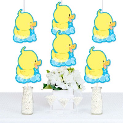 Big Dot of Happiness Ducky Duck - Decorations DIY Baby Shower or Birthday Party Essentials - Set of 20