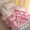 3 Layer Muslin Cotton Toddler Blanket, Super Soft and Warm Crib Blanket - NTBAY - 4 of 4