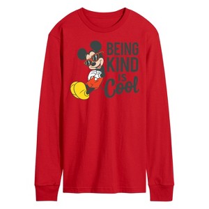 Men's - Disney - Mickey Kind Is Cool Long Sleeve Graphic T-Shirt - 1 of 3