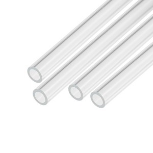 Unique Bargains Lamp Lantern Water Cooling System Acrylic Round Pipes Clear 4 Pcs 6" - 1 of 4