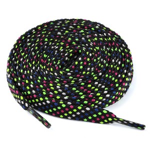 Elerevyo All Types of Casual Sneakers Double Color Twill Athletic Flat Shoelaces 3 Pairs - 1 of 4