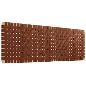 Modway Sparta Weave King Headboard – Wall-Mount Vegan Leather Upholstered Panel in Geometric Pattern - 1 of 4