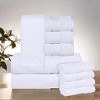 Luxury Cotton Heavyweight Solid Plush Towel Set by Blue Nile Mills - 2 of 4
