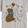 Boys' - Instant Message - Oh Snap Chocolate Bunny Short Sleeve Graphic T-Shirt - 2 of 4
