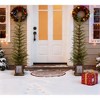 4ft Pre-Lit Artificial Christmas 2-Piece with high-quality PE material,Set Easy Assembly,Potted stand - 2 of 4