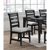 NicBex Set of 2 Black Dining Chair Modern Upholstered Kitchen Side Chair with Cushion Seats for Kitchen,Dining Room - 3 of 4