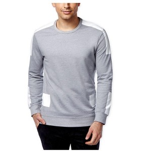 I.N.C International Concepts Mens Deihl Colorblocked LS Graphic T-Shirt, Grey, Small - 1 of 1