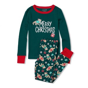 Lands' End Kids Pattern Snug Fit Pajama Set - 1 of 2