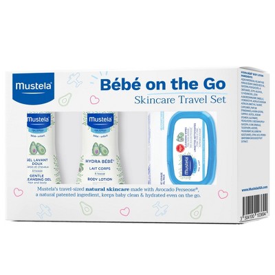 Mustela Bebe On the Go Baby Bath and Body Travel Size Gift Set