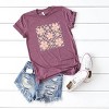 Simply Sage Market Wavy Checkered Flowers Short Sleeve Tee - 2 of 4