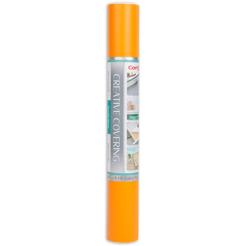 Con-Tact® Brand Creative Covering™ Adhesive Covering, Orange, 18" x 50 ft, 3 of 4