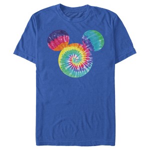 Men's Mickey & Friends Rainbow Tie-Dye Mickey Mouse Logo T-Shirt - 1 of 4