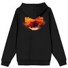 Godzilla x Kong: The New Empire Terrifying Monster Type of Monkey Adult Black Long Sleeve Zip-Up Hoodie - 3 of 4