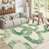 Luxury Modern Area Rug Ultra Soft Non Slip Stain Resistant Indoor Mat Machine Washable Low Pile Abstract Carpet - 4 of 4