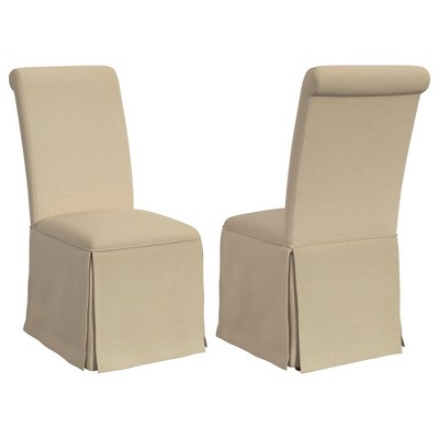 Coaster,Shawna Upholstered Skirted Dining Chair(Set of 2)