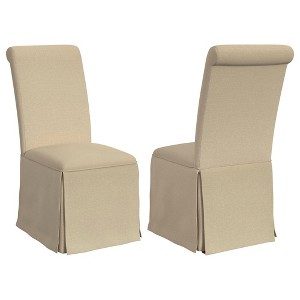 Coaster,Shawna Upholstered Skirted Dining Chair(Set of 2) - 1 of 4