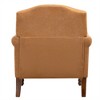 SKRAN Farmhouse Accent Chair,Nailhead Trim Armchair,Comfy Chenille Club Sofa Chair with Springs Cushions & Wood Legs for Bedroom ,Living Room(Brown) - 4 of 4