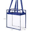 Clear Bags transparent handbag with zipper and adjustable shoulder strap (12x12x6in),suitable for sports activities and concerts - 3 of 4