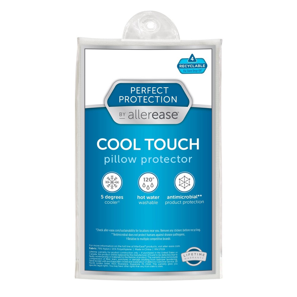 Photos - Pillowcase Standard/Queen Perfect Protection Cool Touch Pillow Protector - Allerease