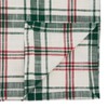 Saro Lifestyle Plaid Runner, White/Green, 14" x 72" - 2 of 4