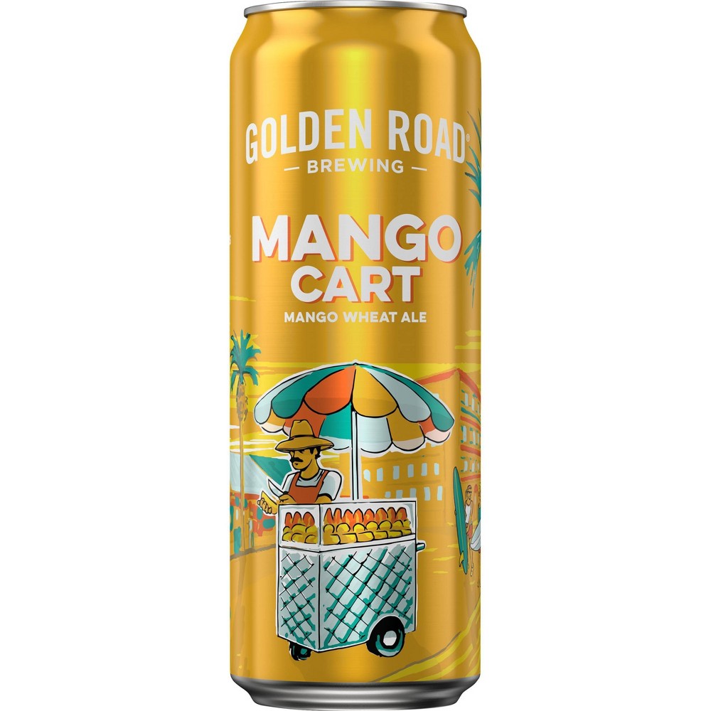 Golden Road Mango Cart Wheat Ale Beer - 25 fl oz Can (810628030088)