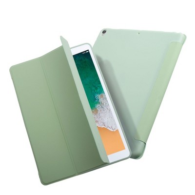 Insten - Tablet Case for iPad Air 3, Pro 10.5", Liquid Silicone, Frosted Back, Auto Sleep/Wake, Pencil Charging, Mint Green