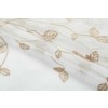 Kate Aurora 2 Pack Floral Leaf Embroidered Grommet Sheer Curtains - 2 of 2