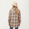 Anna-Kaci Women's Long Sleeve Plaid Button-Up Shirt with Front Pockets and Relaxed Fit - 3 of 4