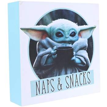 DISNEY PARKS Star Wars Baby Yoda Mandalorian Snack Time Sticker New HTF