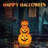FURNIinspire Decorative Holiday Scene Props Halloween Collapsible Pumpkin Decoration Cute Outdoor Standing Inflatable, Orange, 22.83"*22.83"*60" - 4 of 4