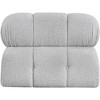 Meridian Furniture,Ames Boucle Fabric Armless - 2 of 4