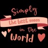 Women's Design By Humans Mother's Day Simply the Best Mom Banner By BoogieCreates Racerback Tank Top - 2 of 2