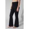 Yogalicious Womens Lux Foldover 7/8 Flare Leg Pant - 2 of 3