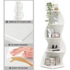 ACEPANO 69.88 in. H 5-Tier Wall Corner Display Shelf for Living Room-White - 4 of 4