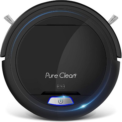 Pyle PureClean Smart Automatic Robot Vacuum Compact Powerful Home Cleaning System for All Indoor Floor Surfaces