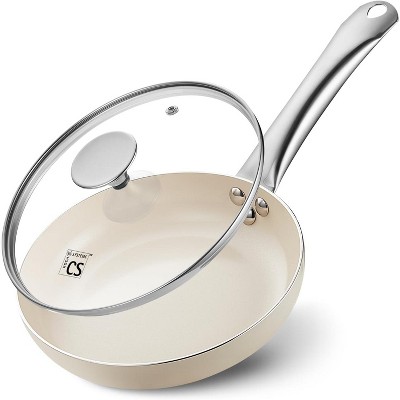 KOCH SYSTEME CS Nonstick Omelet Pan with Silver Handle