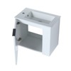 SEVOBAL Bathroom Storage Cabinets, 22 Inch Bathroom Vanity with Sink, Floating Bathroom Vanity with Soft Close Door, Bathroom Sink Cabinet for Small - 3 of 4