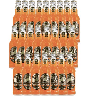 Hank's Genuine Gourmet Orange Cream Soda, 12 fl oz Bottles – Premium Craft Soda with Citrus, Creamy Flavor – Nostalgic Creamsicle Taste, Pack of 24