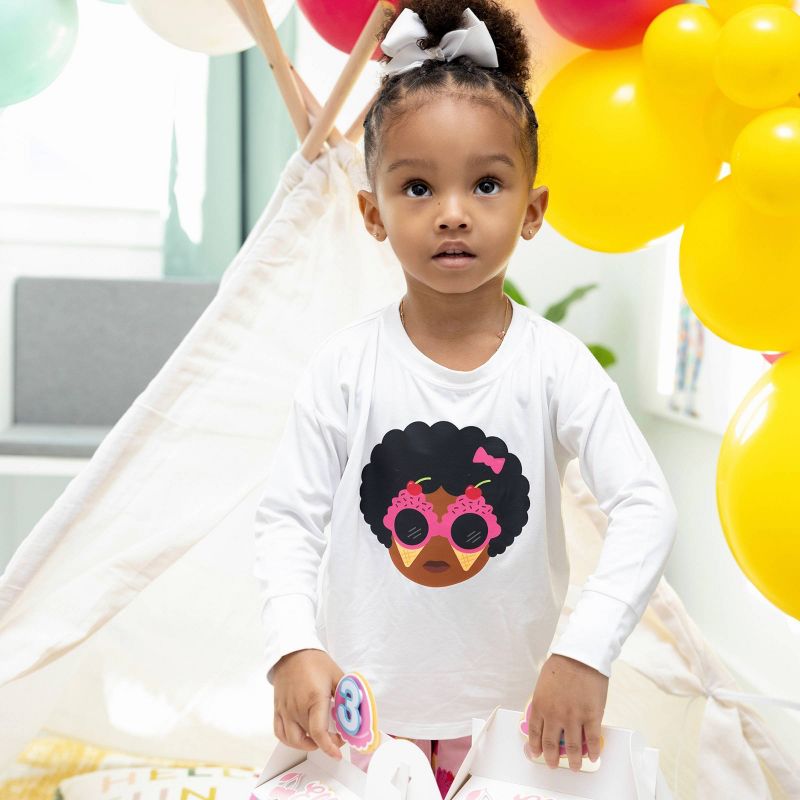 Toddler Girls&#39; Elle Olivia Ice Cream Pajama Set - Pink, 5 of 15