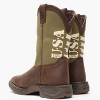 Kids Lil' Rebel by Durango Big Kids' Army Western Boot - 4 of 4