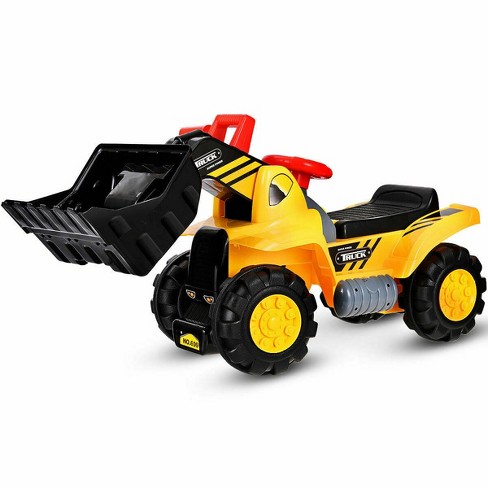 Costway Kids Toddler Ride On Excavator Digger Truck Scooter W/ Sound ...