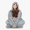 Tirrinia Women Printed Oversized Fleece Wearable Blanket Hoodie Sweatshirt Soft Cozy Gift Wife Woman - 3 of 4