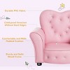 Kids Sofa Toddler Tufted Upholstered Sofa Chair Princess Couch Furniture with Diamond Decoration for Preschool Child - 4 of 4