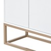 Sapphtopaz Decorative Storage Cabinet Large Storage Space Sideboard Buffet Cabinet with Storage Pantry Cabinet for Kitchen, Living Room, Entryway - 2 of 4